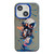 iPhone 14 Animal Pattern Oil Painting Series PC + TPU Phone Case - Tattered Astronaut iPhone 14 Animal Pattern Oil Painting Series PC + TPU Phone Case - Tattered Astronaut