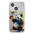 iPhone 14 Animal Pattern Oil Painting Series PC + TPU Phone Case - Panda