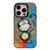 iPhone 14 Pro Max Animal Pattern Oil Painting Series PC + TPU Phone Case - Happy Monkey