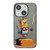 iPhone 15 Animal Pattern Oil Painting Series PC + TPU Phone Case - Clown