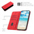 Moto G Stylus 2021 5G Diamond Pattern Splicing Skin Feel Magnetic Horizontal Flip Leather Case with Card Slots & Holder & Wallet - Red