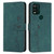 Moto G Stylus 2021 5G Skin Feel Heart Pattern Leather Phone Case - Green