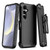 MyBat Pro Antimicrobial Maverick Series Case with Holster for Samsung Galaxy S24 Plus - Black / Black