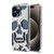 MyBat Skullcap Protector Cover for Apple iPhone 15 Pro Max - Silver Plating