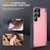 Samsung Galaxy S24 Ultra 5G 3 in 1 Flip Holder Phone Case - Pink