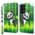 Samsung Galaxy S24 Ultra 5G 3D Painting Pattern Flip Leather Phone Case - Bamboo Panda