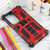 Samsung Galaxy S24 Ultra 5G Armor Shockproof TPU + PC Magnetic Phone Case with Holder - Red