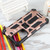 Samsung Galaxy S24 Ultra 5G Armor Shockproof TPU + PC Magnetic Phone Case with Holder - Rose Gold