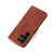 Samsung Galaxy S24 Ultra 5G AZNS Skin Feel Calf Texture Flip Leather Phone Case - Brown