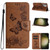 Samsung Galaxy S24 Ultra 5G Butterfly Embossed Flip Leather Phone Case - Brown
