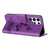 Samsung Galaxy S24 Ultra 5G Butterfly Embossed Flip Leather Phone Case - Purple