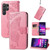 Samsung Galaxy S24 Ultra 5G Butterfly Love Flower Embossed Leather Phone Case - Pink