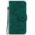 Samsung Galaxy S24 Ultra 5G Butterfly Rose Embossed Leather Phone Case - Green