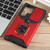 Samsung Galaxy S24 Ultra 5G Camera Shield Card Slot PC+TPU Phone Case - Red