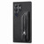 Samsung Galaxy S24 Ultra 5G Carbon Fiber Horizontal Flip Zipper Wallet Phone Case - Black