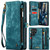 Samsung Galaxy S24 Ultra 5G CaseMe 008 Detachable Multifunctional Leather Phone Case - Blue