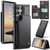 Samsung Galaxy S24 Ultra 5G CaseMe C22 PC+TPU Business Style RFID Anti-theft Leather Phone Case - Black