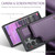 Samsung Galaxy S24 Ultra 5G CaseMe C22 PC+TPU Business Style RFID Anti-theft Leather Phone Case - Purple