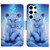 Samsung Galaxy S24 Ultra 5G Colored Drawing Pattern Leather Phone Case - Little Leopard Samsung Galaxy S24 Ultra 5G Colored Drawing Pattern Leather Phone Case - Little Leopard