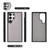 Samsung Galaxy S24 Ultra 5G Crossbody Multi-functional Zipper Wallet Litchi Leather Phone Case - Grey