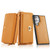 Samsung Galaxy S24 Ultra 5G Crossbody Multi-functional Zipper Wallet Litchi Leather Phone Case - Orange