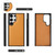 Samsung Galaxy S24 Ultra 5G Crossbody Multi-functional Zipper Wallet Litchi Leather Phone Case - Orange