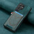 Samsung Galaxy S24 Ultra 5G Denim Texture Leather Skin Phone Case with Card Slot - Green