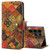 Samsung Galaxy S24 Ultra 5G Denior Flower Language Series Cork Fabric Oil Edge Leather Phone Case - Autumn