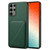 Samsung Galaxy S24 Ultra 5G Denior Imitation Calf Leather Back Phone Case with Holder - Green