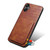 Samsung Galaxy S24 Ultra 5G Denior Imitation Crocodile Leather Back Phone Case with Holder - Brown