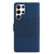 Samsung Galaxy S24 Ultra 5G Diamond Embossed Skin Feel Leather Phone Case - Dark Blue
