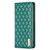 Samsung Galaxy S24 Ultra 5G Diamond Lattice Magnetic Leather Flip Phone Case - Green