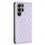 Samsung Galaxy S24 Ultra 5G Diamond Lattice Magnetic Leather Flip Phone Case - Purple