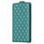 Samsung Galaxy S24 Ultra 5G Diamond Lattice Vertical Flip Leather Phone Case - Green