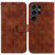 Samsung Galaxy S24 Ultra 5G Double 8-shaped Embossed Leather Phone Case - Brown