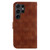 Samsung Galaxy S24 Ultra 5G Double 8-shaped Embossed Leather Phone Case - Brown