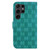 Samsung Galaxy S24 Ultra 5G Double 8-shaped Embossed Leather Phone Case - Green