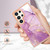 Samsung Galaxy S24 Ultra 5G Electroplating Marble Dual-side IMD Phone Case - Purple 001
