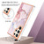 Samsung Galaxy S24 Ultra 5G Electroplating Marble Dual-side IMD Phone Case - Rose Gold 005