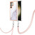Samsung Galaxy S24 Ultra 5G Electroplating Marble Dual-side IMD Phone Case with Lanyard - White 006