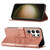 Samsung Galaxy S24 Ultra 5G Embossed Butterfly Leather Phone Case - Rose Gold