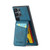 Samsung Galaxy S24 Ultra 5G Fierre Shann Crazy Horse Card Holder Back Cover PU Phone Case - Blue Samsung Galaxy S24 Ultra 5G Fierre Shann Crazy Horse Card Holder Back Cover PU Phone Case - Blue