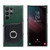 Samsung Galaxy S24 Ultra 5G Fierre Shann Oil Wax Texture Genuine Leather Back Phone Case - Black