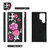 Samsung Galaxy S24 Ultra 5G Flower Multi-functional Crossbody Zipper Wallet Leather Phone Case - Black