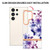 Samsung Galaxy S24 Ultra 5G Flowers and Plants Series IMD TPU Phone Case - Purple Begonia
