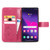 Samsung Galaxy S24 Ultra 5G Four-leaf Clasp Embossed Buckle Leather Phone Case - Magenta