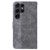 Samsung Galaxy S24 Ultra 5G Geometric Embossed Leather Phone Case - Grey