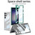 Samsung Galaxy S24 Ultra 5G GKK Space Frame Transparent PC + TPU Phone Case - Transparent Black