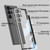 Samsung Galaxy S24 Ultra 5G GKK Space Frame Transparent PC + TPU Phone Case with Pen - Transparent