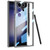 Samsung Galaxy S24 Ultra 5G GKK Space Frame Transparent PC + TPU Phone Case with Pen - Transparent Black